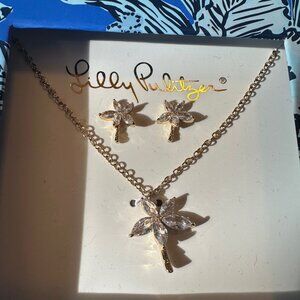 Lilly Pulitzer Gold Palm Tree Jewelry NWT